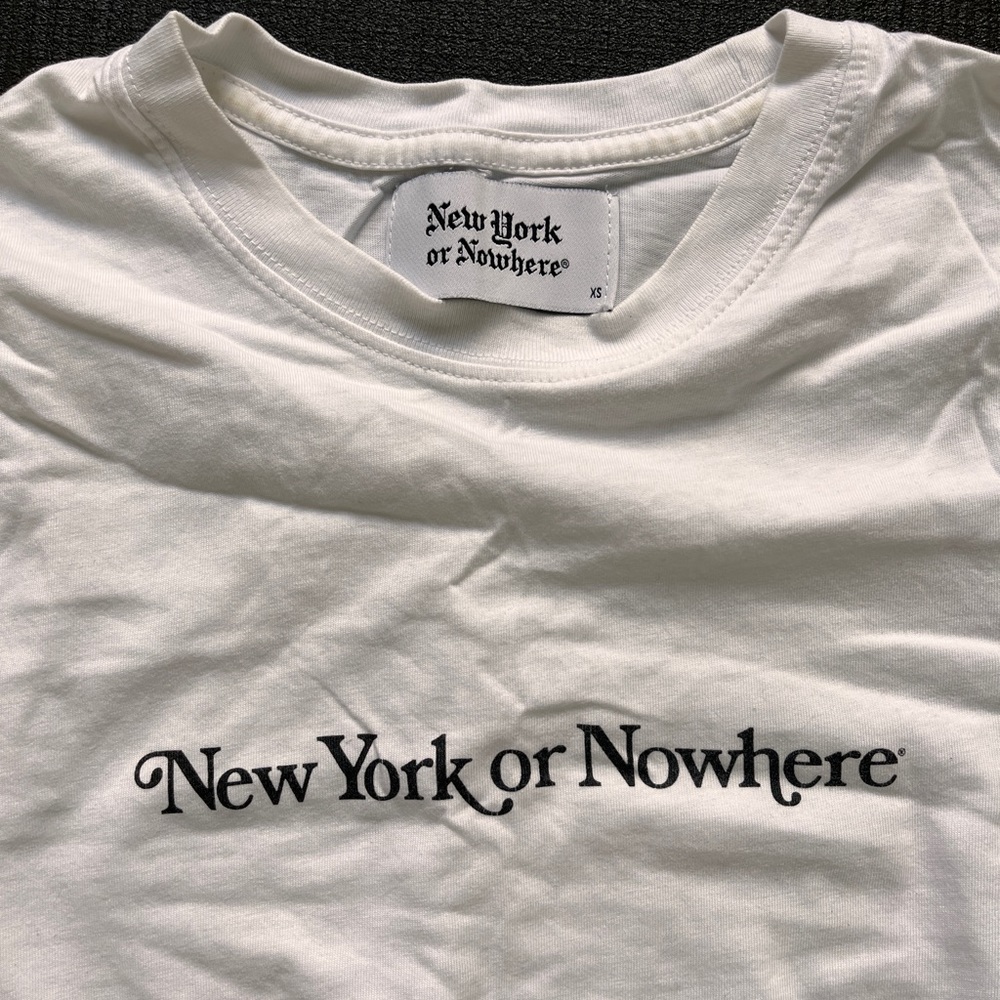 Original NYC designer tee ~ New York or Nowhere